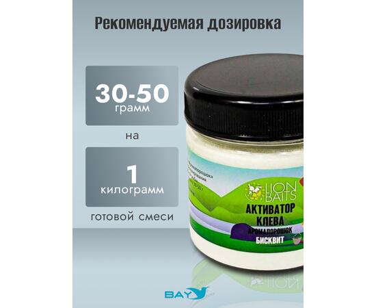 Lion Baits Активатор клева Аромапорошок "Бисквит" 100гр