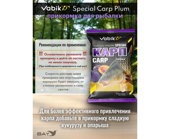 Прикормка Vabik SPECIAL Карп Слива 1кг