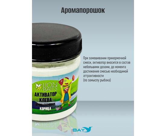 Lion Baits Активатор клева Аромапорошок "Корица" 100гр