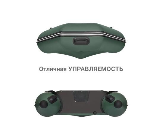 Надувная лодка Фрегат 280 ЕК с килем Зеленый