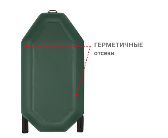 Надувная лодка Фрегат М-11 Оптима  (240 см) Зеленый