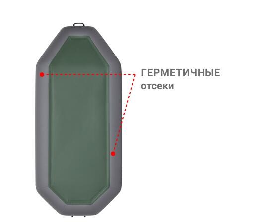 Надувная лодка Фрегат М-5 Оптима (300 см) Серый