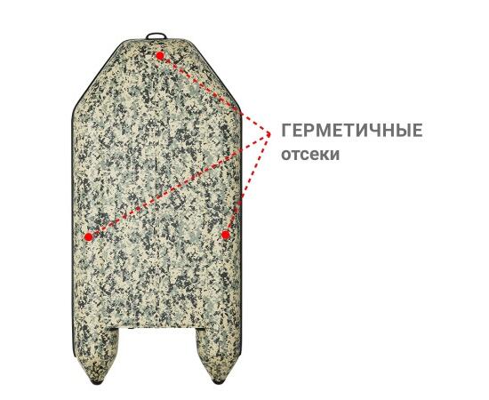 Надувная лодка Фрегат 280 Е Камуфляж