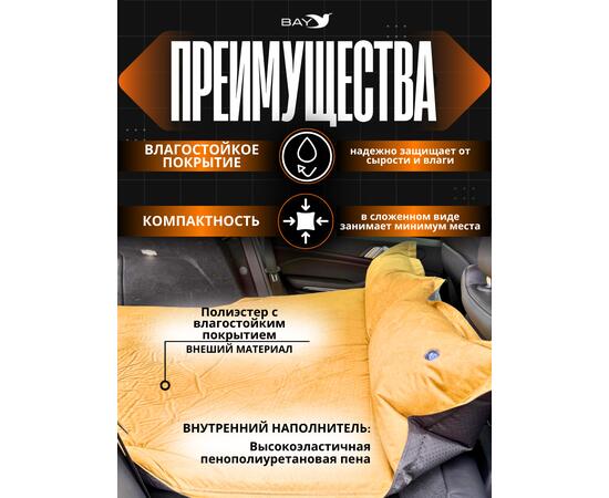 Самонадувающийся коврик Bay NatureTrips Air 5 (авто) 180x130x5 см