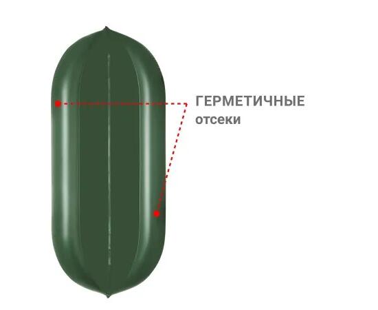 Надувная лодка Фрегат М-5 У (300 см) Зеленый