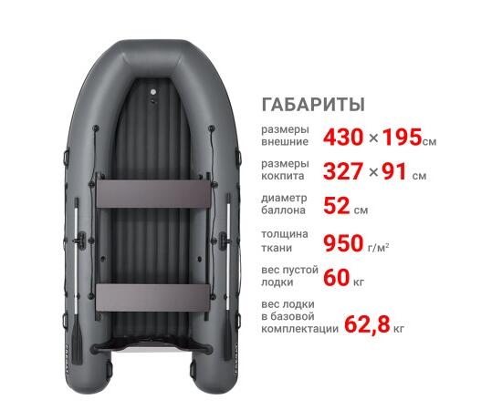 Надувная лодка Фрегат 430 Air (НДНД) Камуфляж