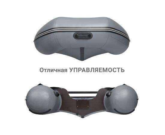 Надувная лодка Фрегат 390 С Серый