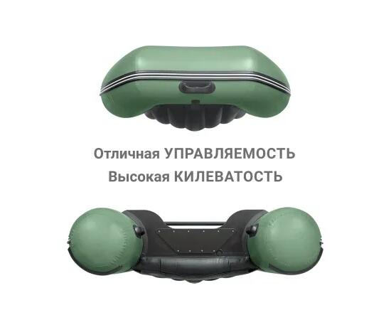 Надувная лодка Фрегат 350 Air (НДНД) Зеленый