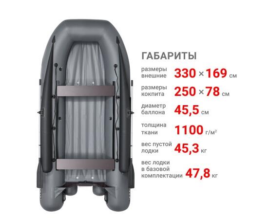 Лодка Фрегат 330 Fm (ФМ) Зеленый