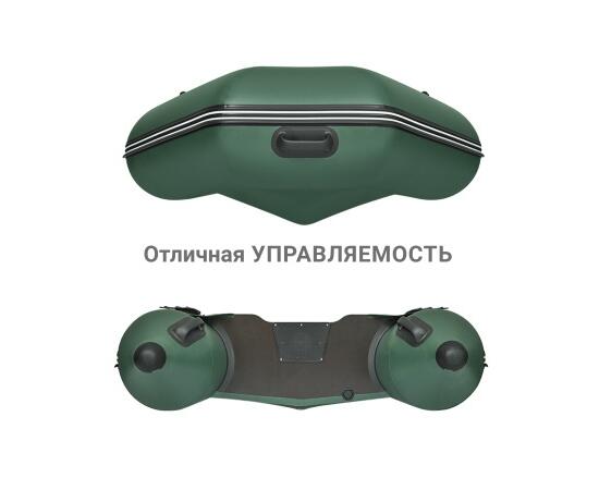 Надувная лодка Фрегат 320 ЕК с килем Зеленый