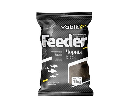 Прикормка VABIK FEEDER Black (Черный), 1 кг