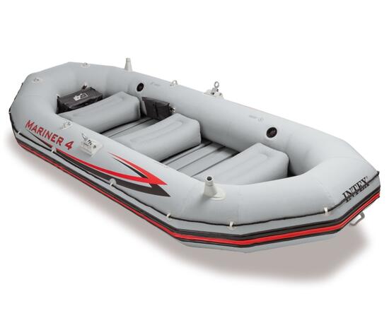 68376 Надувная лодка Intex Mariner 4, 4х-местн., 328 х 145 х 48 см, алюмин.весла, ручной насос, до 400 кг