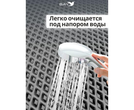 Придверный EVA коврик с кантом в прихожую 90x60 см графит
