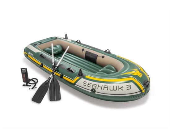 68380 Надувная лодка Intex Seahawk 3, трёхместная, с сиденьями, до 360 кг