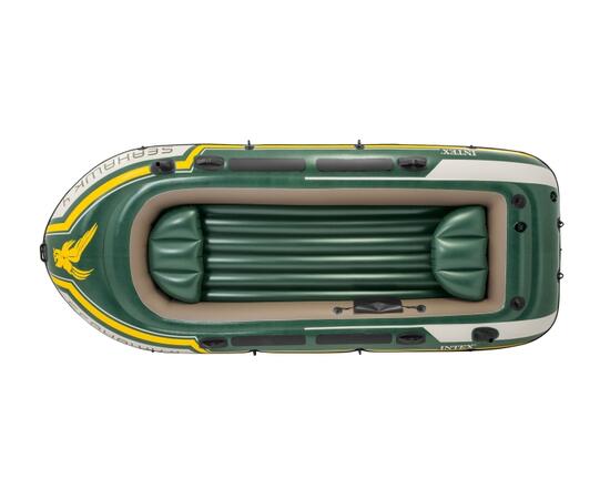 68351 Надувная лодка Intex Seahawk 4, 4 местная, 351 х 145 х 48 см, вёсла, насос, до 480 кг