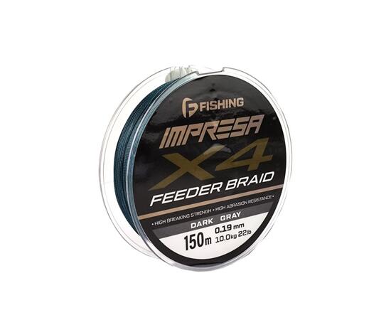 Шнур F-FISHING Impresa Braid PE X4 Feeder 150м Dark Grey 0,19мм 10кг/22lb