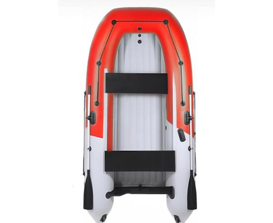 Надувная лодка Grouper 375W НДНД, серо-красный