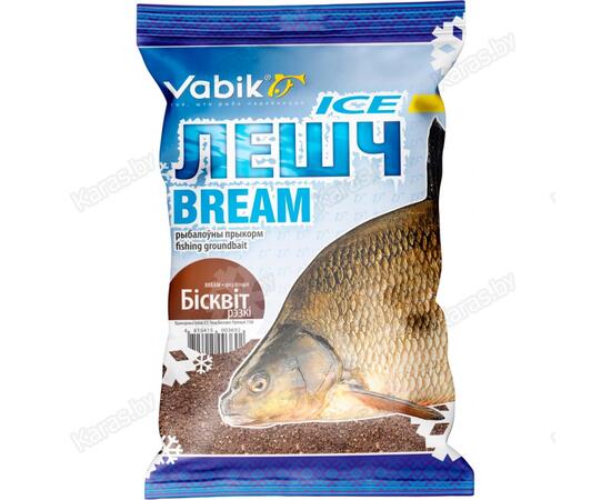 Прикормка рыболовная Vabik ICE Лещ Бисквит Пряный 750г
