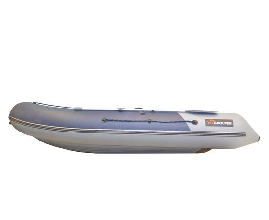 Надувная лодка Grouper 375W НДНД, серо-красный