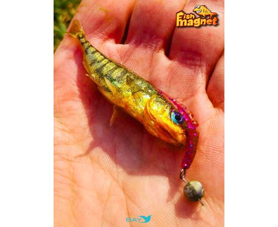 Силиконовая приманка пассивная съедобная Fish Magnet BITA 2" (50.8 мм), цвет 103, 10 шт на рыбалку для окуня