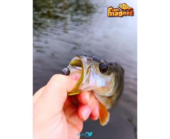 Силиконовая приманка Fish Magnet CHOPPY 3.5, съедобная, 88.9 мм, цвет 125, 6 шт для хищной рыбы