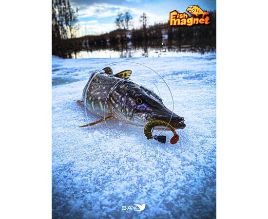 Силиконовая приманка Fish Magnet CHOPPY 2.5, съедобная, 63.5 мм, цвет 001, 8 шт для хищной рыбы