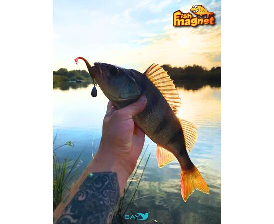 Силиконовая приманка Fish Magnet CHOPPY 3.5, съедобная, 88.9 мм, цвет 123, 6 шт для хищной рыбы