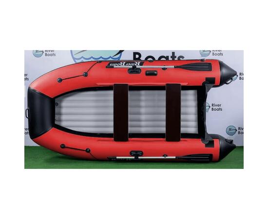 Надувная лодка RiverBoats RB 350 НДНД (черно-красный)