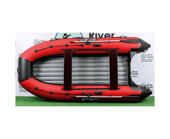 Надувная лодка RiverBoats RB 410 НДНД (черно-красный)