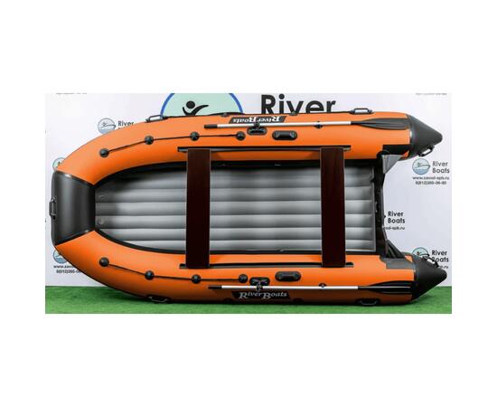 Надувная лодка RiverBoats RB 410 НДНД (черно-оранжевый)