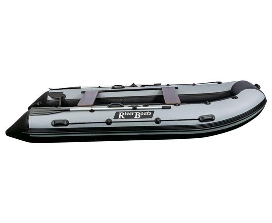 Надувная лодка RiverBoats RB 410 НДНД (серо-оранжевый)