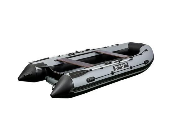 Надувная лодка RiverBoats RB 430 НДНД (черно-оранжевый)