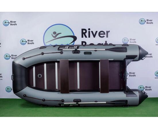 Надувная лодка RiverBoats RB 370 Киль (черно-серый)