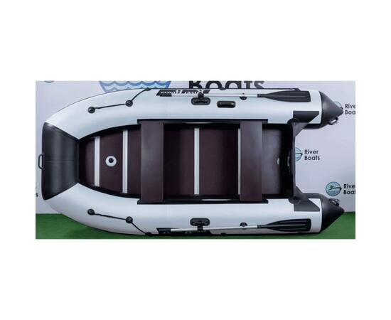 Надувная лодка RiverBoats RB 330 Киль (черно-белый)