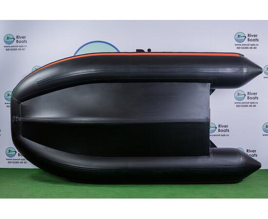 Надувная лодка RiverBoats RB 430 Киль (черно-красный)