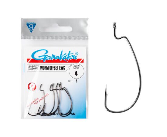 Крючки GAMAKATSU OFFSET EWG NS size 004, 6st