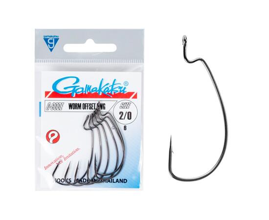 Крючки GAMAKATSU HOOK WORM OFFSET EWG SL NS 2/0