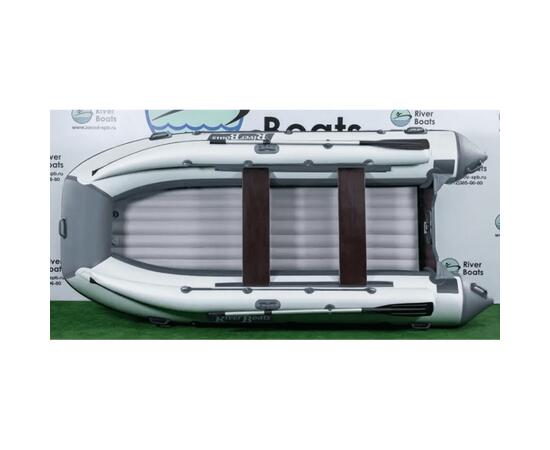 Надувная лодка RiverBoats RB 370 НДНД Фальшборт (серо-белый)