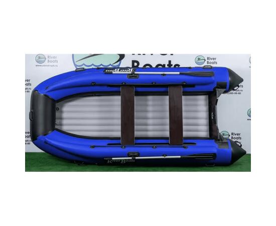 Надувная лодка RiverBoats RB 370 НДНД Фальшборт (черно-синий)