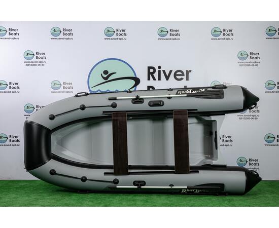 Надувная лодка РИБ RiverBoats RB 380 (серый)