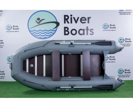 Надувная лодка RiverBoats RB 300  Киль (черно-серый)