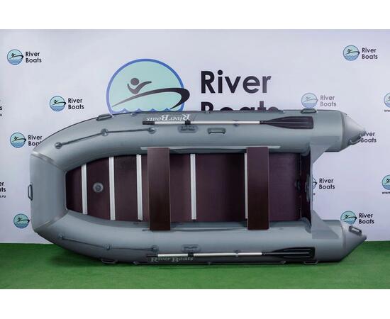 Надувная лодка RiverBoats RB 370 Киль (серый)