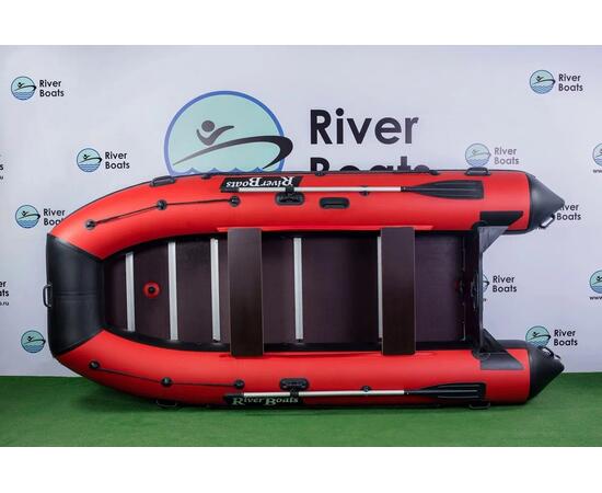 Надувная лодка RiverBoats RB 370 Киль (черно-оранжевый)