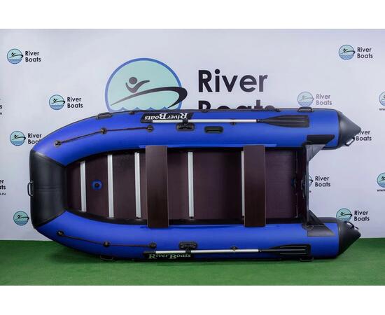 Надувная лодка RiverBoats RB 370 Киль (черно-синий)