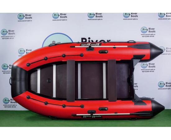 Надувная лодка RiverBoats RB 390 Киль (черно-красный)