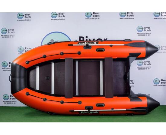 Надувная лодка RiverBoats RB 410 Киль (черно-серый)
