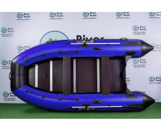 Надувная лодка RiverBoats RB 390 Киль (черно-синий)