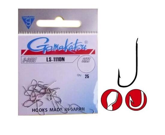 Крючки GAMAKATSU LS-1110N (NICKEL) size 016, 25st