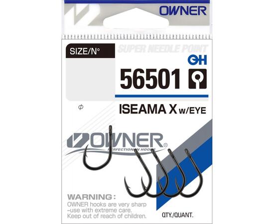 Крючок OWNER Iseama X w/eye BC №9 8шт