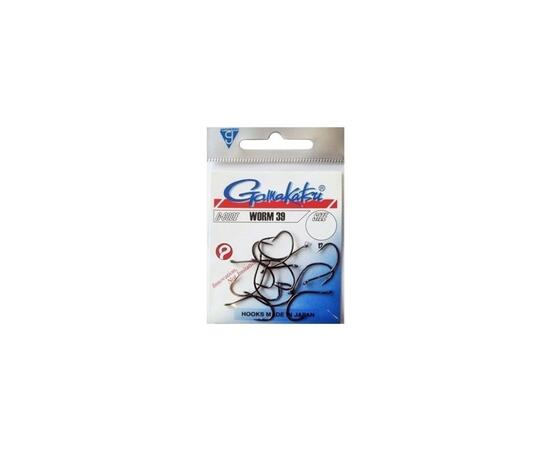 Крючки GAMAKATSU WORM 39 (SPR) (BLACK) size 001, 10st